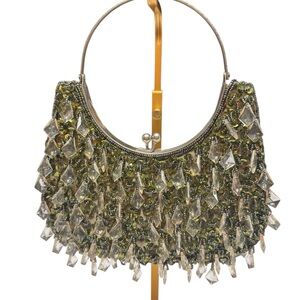 Elegant Beaded Evening Bag vintage clutch